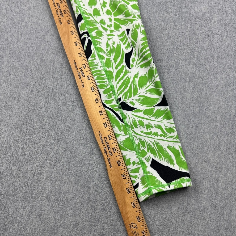 Alo Yoga Leggings Women Small Green Airbrush 29"‎ Tropical Palm Spring Training - Picture 10 of 14